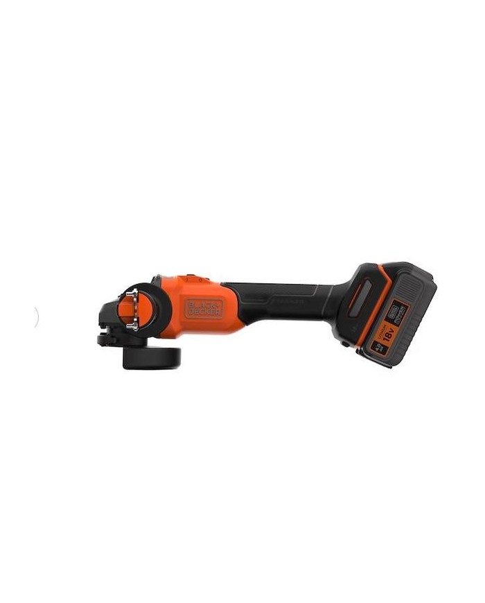 AMOLADORA BLACK&DECKER 115MM. 18V 1BAT 4AH. BCG6L8F1S-QW