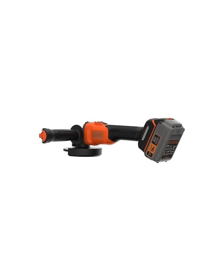 AMOLADORA BLACK&DECKER 115MM. 18V 1BAT 4AH. BCG6L8F1S-QW