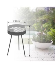 BARBACOA GSC ACERO INOXIDABLE REDONDA 46X71CMS.
