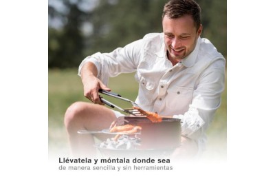 BARBACOA GSC REDONDA ACERO INOXIDABLE 46X71CMS