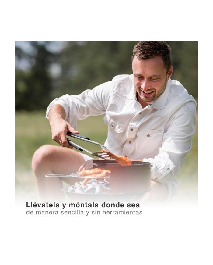 BARBACOA GSC ACERO INOXIDABLE REDONDA 46X71CMS.