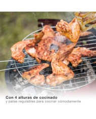 BARBACOA GSC ACERO INOXIDABLE REDONDA 46X71CMS.