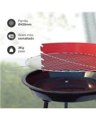 BARBACOA GSC ACERO INOXIDABLE REDONDA 46X71CMS.