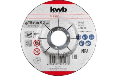 DISCO KWB CORTE METAL 115X3'0MM. 792011