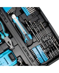 TALADRO PERCUTOR FSK 21V. 1BATERIA 1'5Ah MALETIN 62 PIEZAS FSKTAB101PLUS