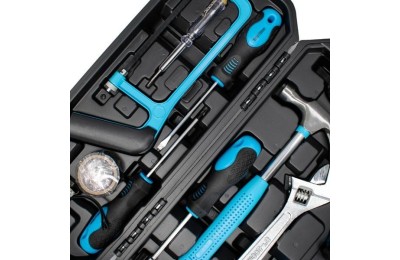 TALADRO PERCUTOR FSK 21V 1BAT 1,5Ah MALETA 62 PIEZAS