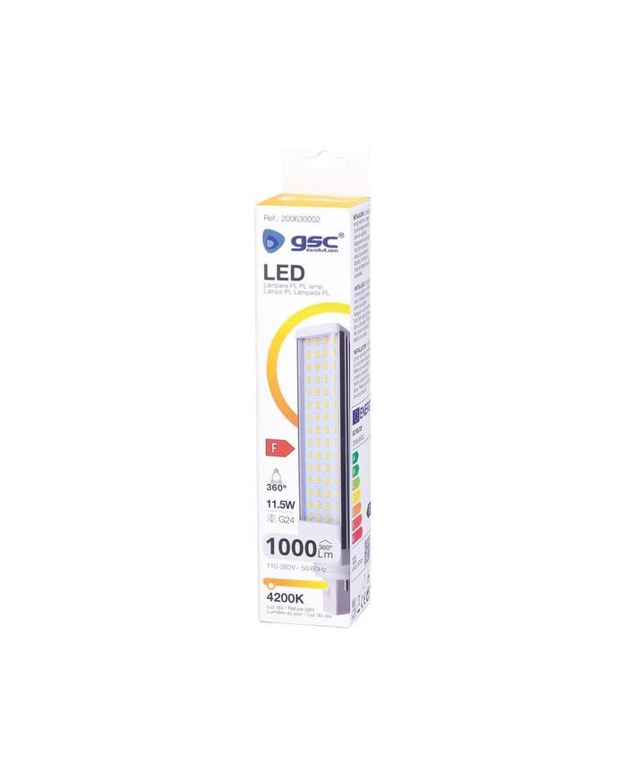 BOMBILLA LED GSC G24 11'4W. 6000K 980 LM (120º)       200630002