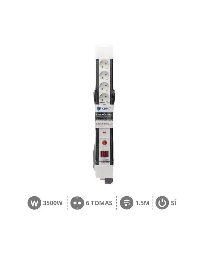 BASE GSC 6 TOMAS T.T. 1'5M. INTERRUPTOR