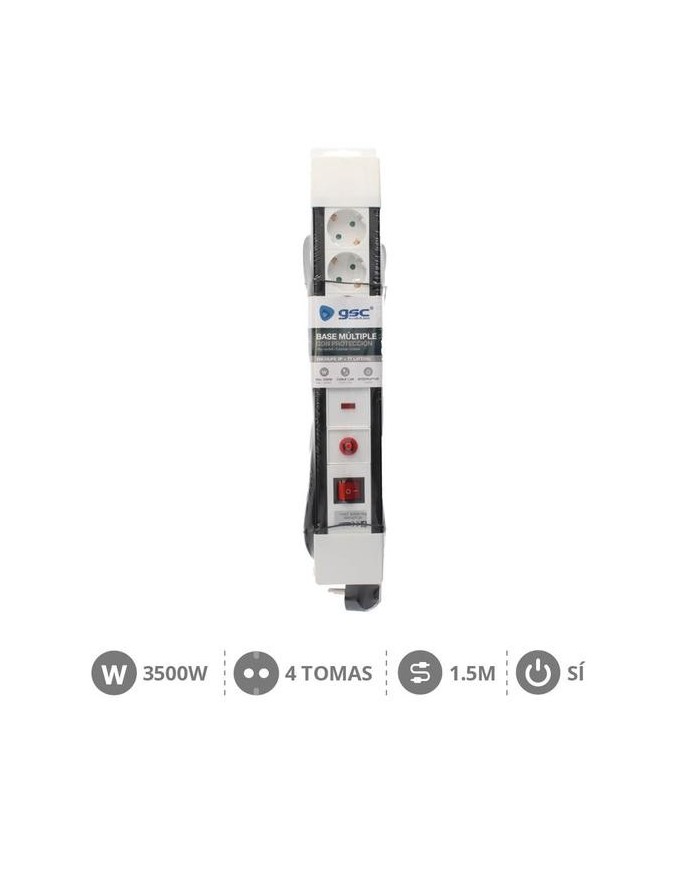 BASE GSC 4 TOMAS T.T. 1'5M. INTERRUPTOR
