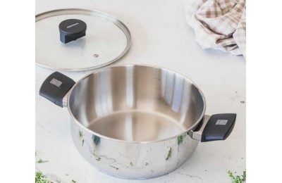 CACEROLA INOX.MONIX ELITE T/CRISTAL 20CM