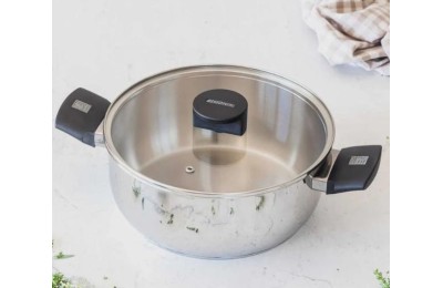 CACEROLA INOX.MONIX ELITE T/CRISTAL 20CM