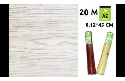 PLASTICO FORRATODO ADH. MADERA BLANCA 45CMS.R/20 MTS.