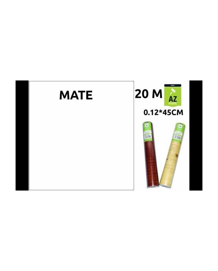 PLASTICO FORRATODO ADH. BLANCO MATE 45CMS.R/20 MTS.