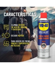 LIMPIA FRENOS WD40 MOTO SPECIALIST 500ML.