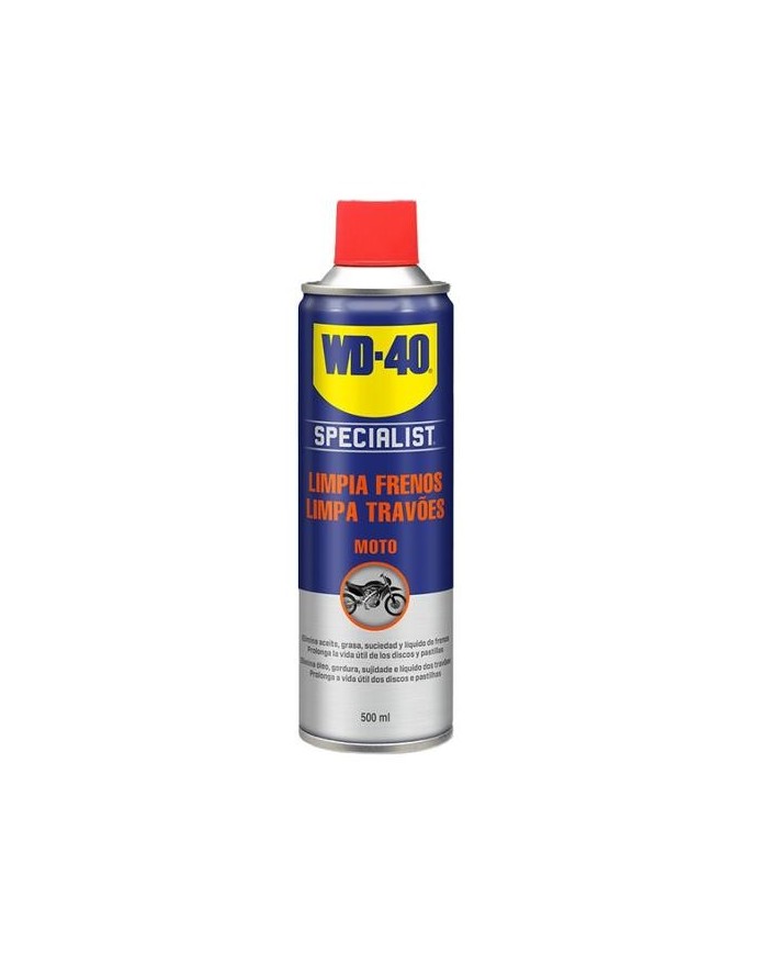 LIMPIA FRENOS WD40 MOTO SPECIALIST 500ML.