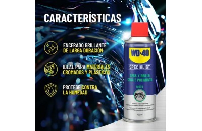 BRILLO CERA WD40 SPECIALIST MOTO 400 ML.