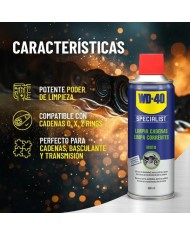 LIMPIA CADENAS WD40 MOTO SPECIALIST 400ML.            34138