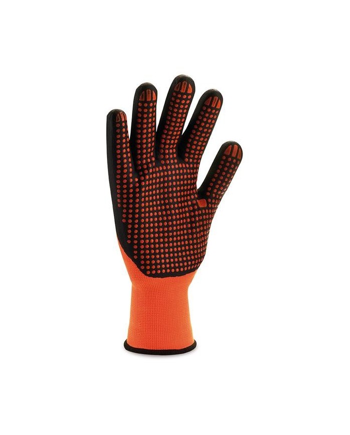 GUANTES NYLON NITRILO TALLA 10 FOAM NARANJA (PAR)