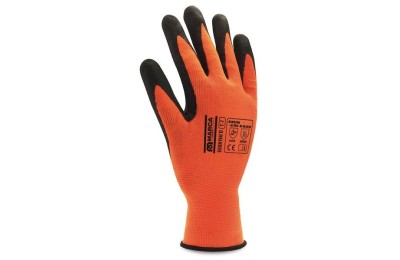 GUANTES NYLON NITRILO T-10 FOAM NARANJA (PAR)