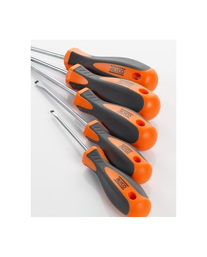 DESTORNILLADOR ALYCO RANURADOS Y PHILLIPS (JGO 5 PZS.)