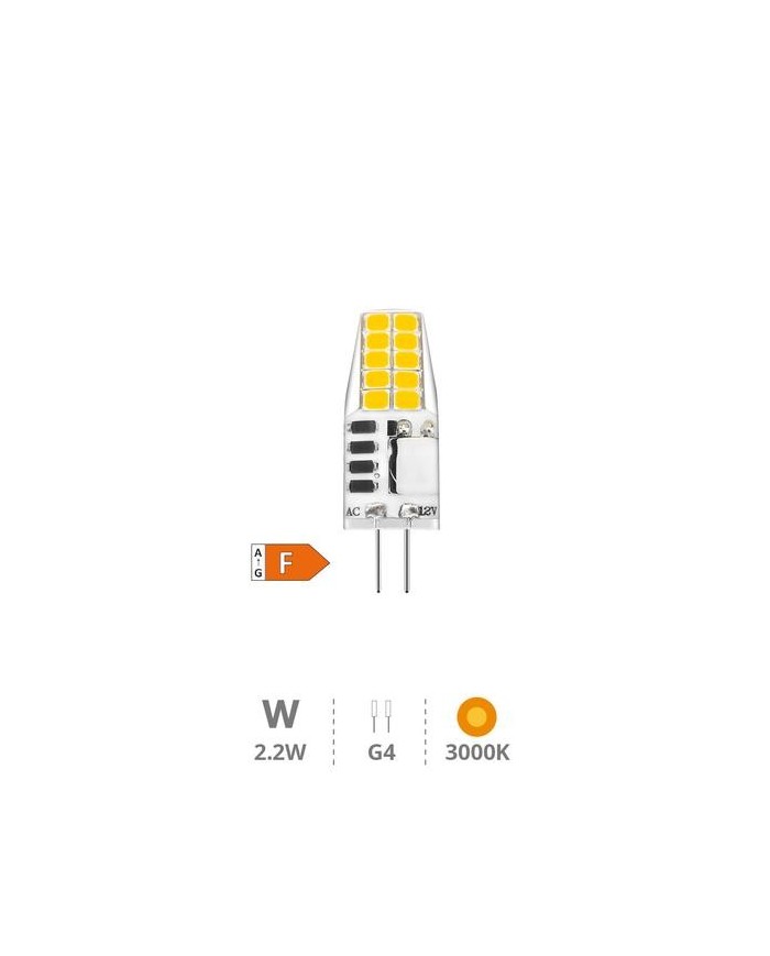 BOMBILLA LED GSC G4 2'2W. 3000K 240 LM (270º)         200675021