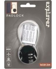 CANDADO COMBINACION EXPLORER NEGRO 9CMS.