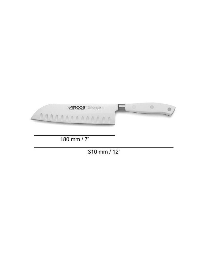 CUCHILLO ARCOS MOD.RIVIERA BLANC SANTOKU 233524 180MM.