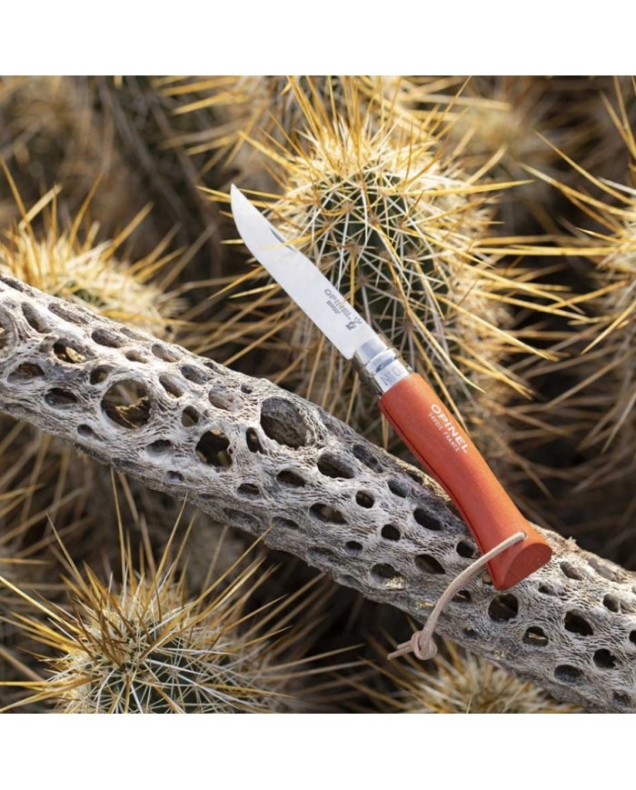 NAVAJA OPINEL INOXIDABLE Nº  7 MANGO NARANJA