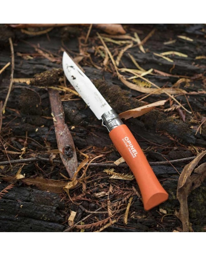 NAVAJA OPINEL INOXIDABLE Nº  7 MANGO NARANJA