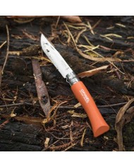 NAVAJA OPINEL INOXIDABLE Nº  7 MANGO NARANJA