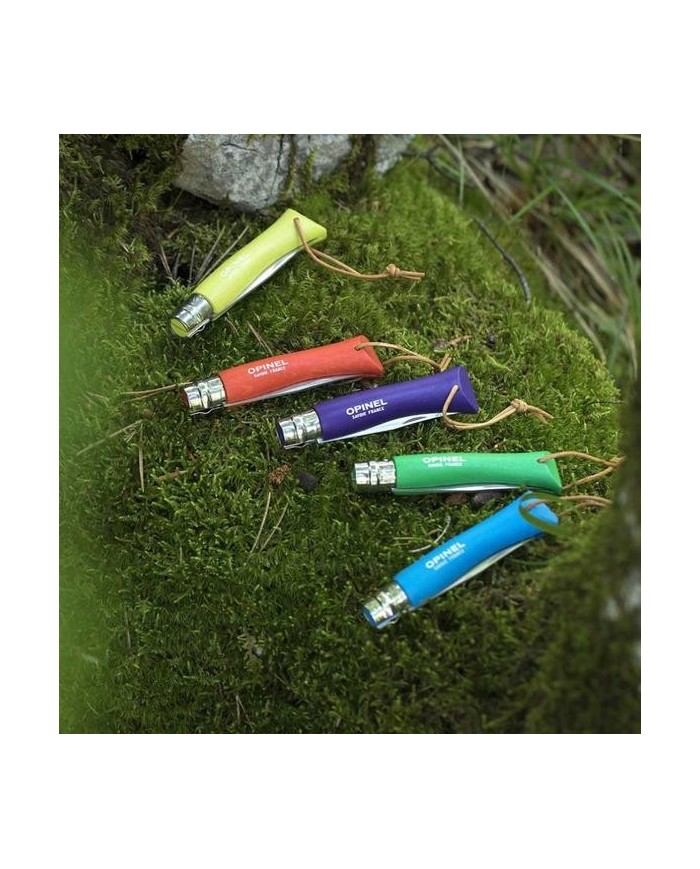 NAVAJA OPINEL INOXIDABLE Nº  7 MANGO AZUL CIAN