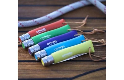 NAVAJA OPINEL INOXIDABLE Nº  7 MANGO AZUL CIAN