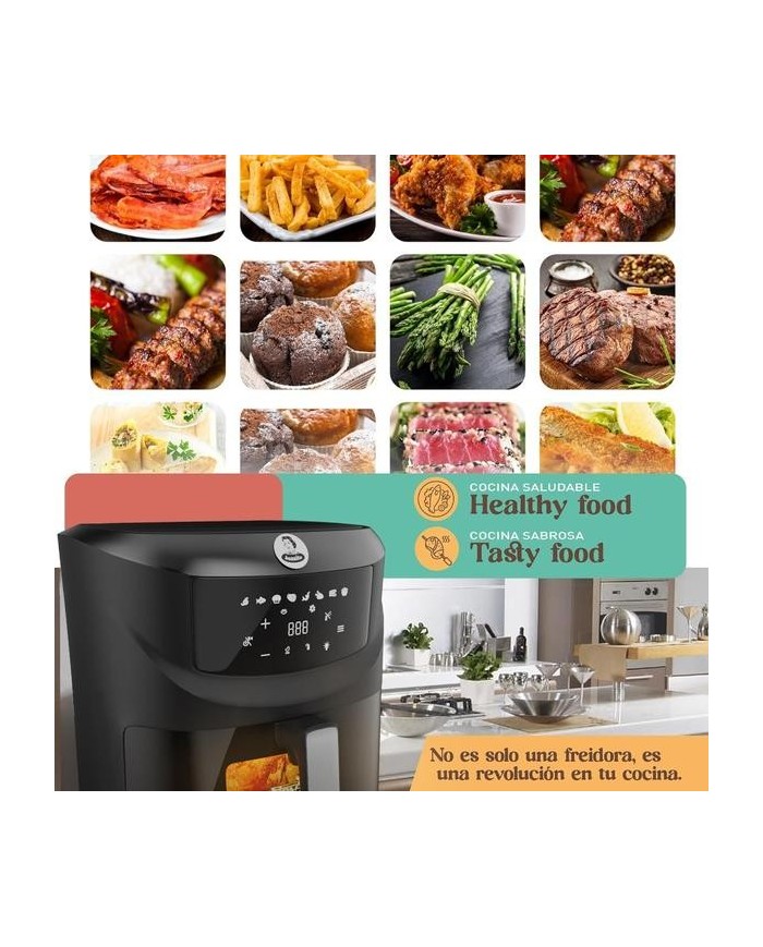 FREIDORA DE AIRE JUANITA 7'6LTS. 2000W.
