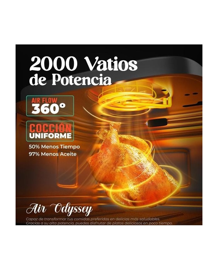 FREIDORA DE AIRE JUANITA 7'6LTS. 2000W.