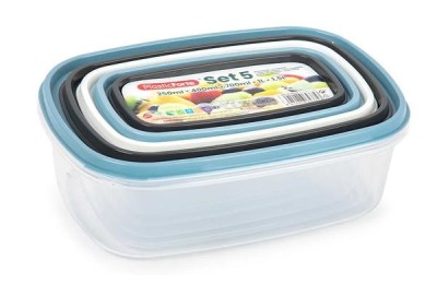 FIAMBRERA PLASTICFORTE URBAN RECTANGULAR (SET 5UDS.)