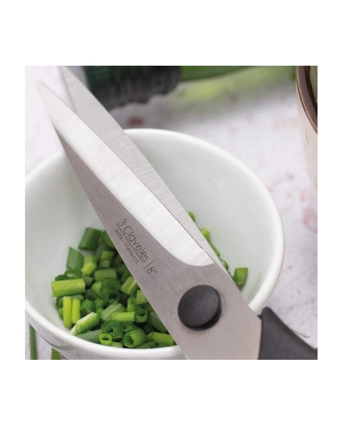 TIJERA COCINA 3CLAVELES 8" D MANGO ERGONOMICO 00442