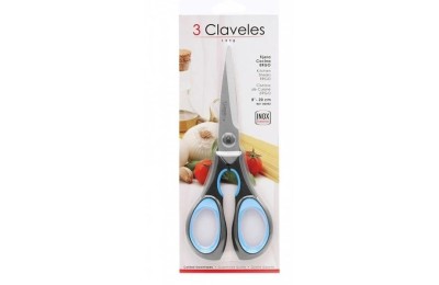 TIJERA COCINA 8 D MANCO ERGONOMICO 3 CLAVELES