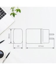 CARGADOR GSC 230V. A 2 USB