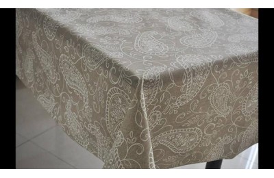 MANTEL RESINADO LONETA MARRON 1'40M. ROLLO 20 MTS.