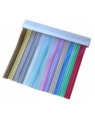 CORTINA TOSCA CINTA Nº5 TRANSPARENTE CHICO 90x210CMS.