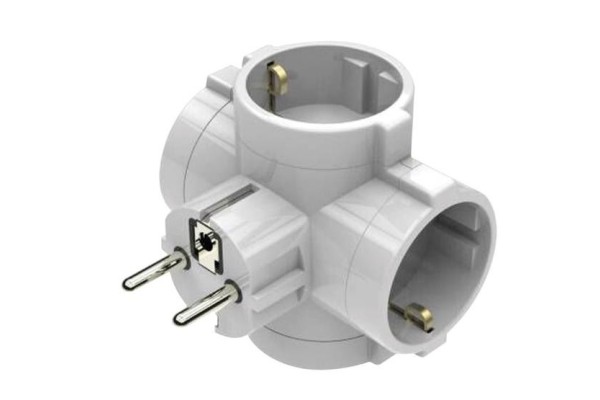 LADRON S/INTERRUPTOR GSC CUADRUPLE BLANCO 103000023