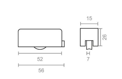 RODAMIENTO VENTANA ALUMINIO RD21 56X15X26MM. MICEL