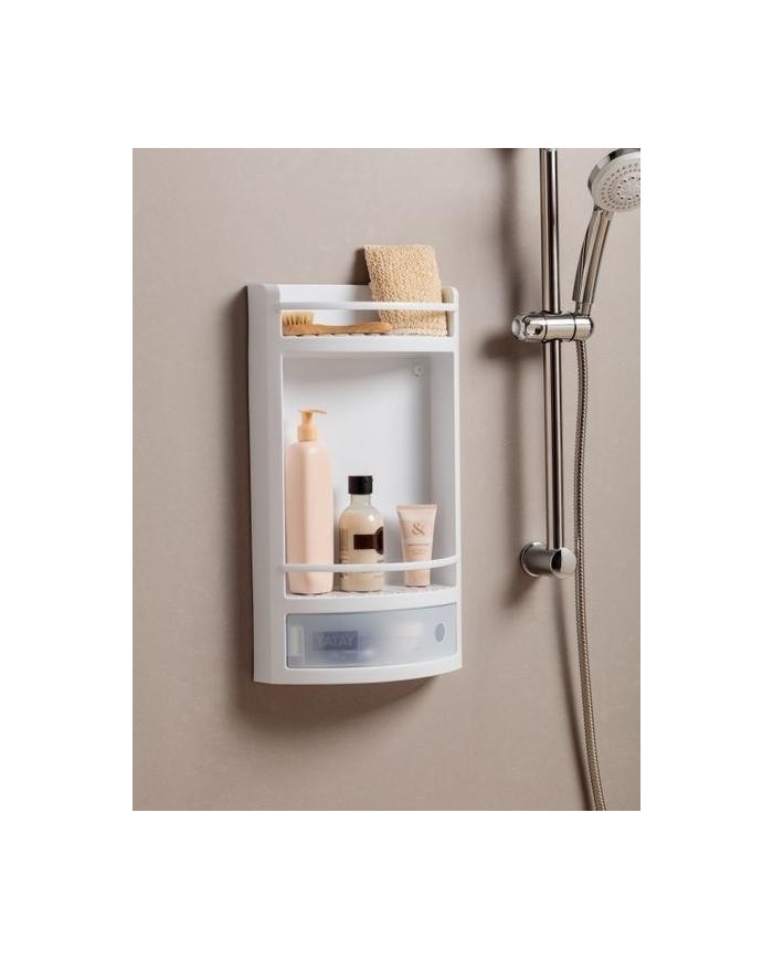 ESTANTE TATAY CAJON BLANCO CRISTAL