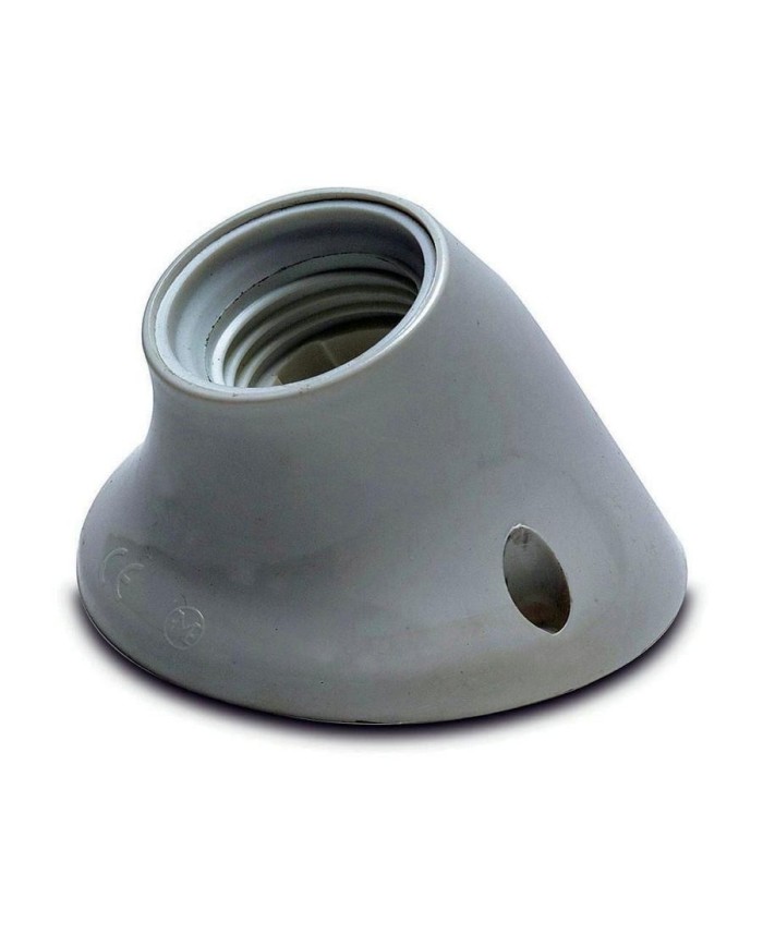 PORTALAMPARAS ZOCALO CURVO E-27 REF.178