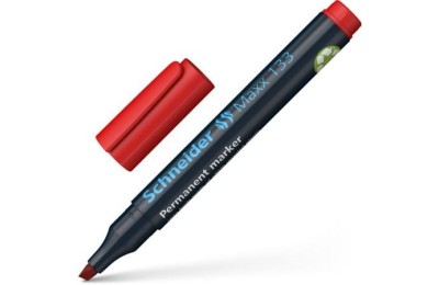 MARCADOR PUNTA BISELADA ROJO 1-4MM. SCHNEIDER