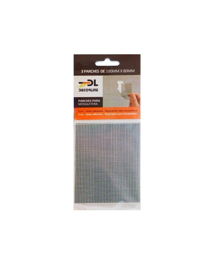 PARCHE MOSQUITERA EPID GRIS ADHESIVO 8X10CMS.(KIT 3 UDS.)