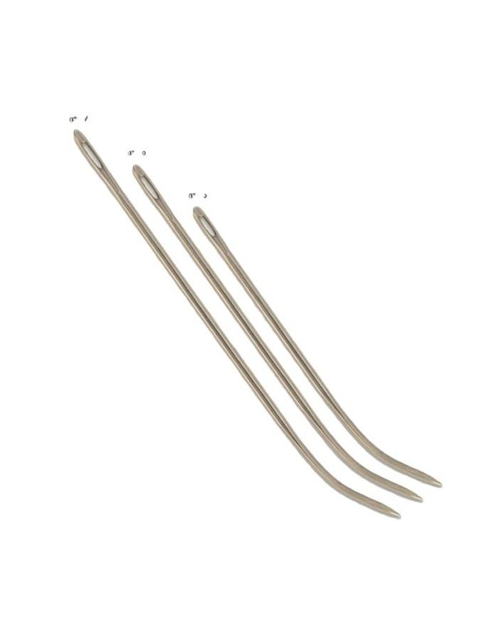 AGUJA SAQUERA CURVA ENFARDAR Nº5 12'5CMS. DAMA (10UDS.)