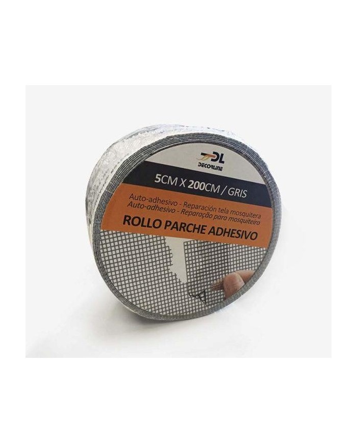 PARCHE MOSQUITERA EPID GRIS ADHESIVO (ROLLO 5X200CMS.)