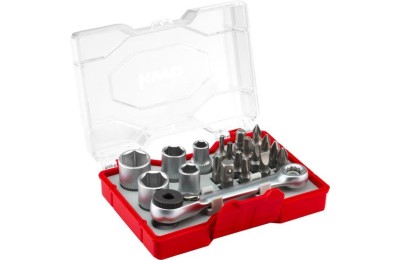 LLAVES DE VASO Y PUNTAS KWB (ESTUCHE 20PZS.)