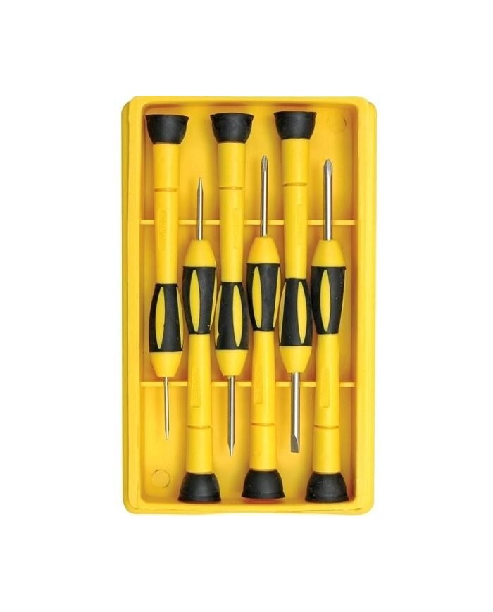 JUEGO DESTORNILLADORES PRECISION VOREL CON PUÑO DE PLASTICO. REF.64553